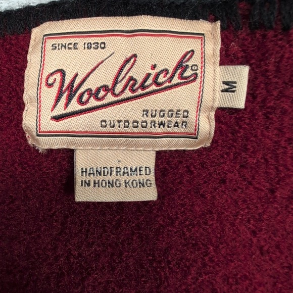 Vintage Woolrich Sweater Womens M Wool Cardigan Comfort Cozy Preppy Button Up - Picture 6 of 9